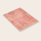 Vintage Distressed Pink Iranian Silk Notebook Gallery Image 3