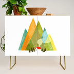 House at the foot of the mountains Credenza Gallery Image 1