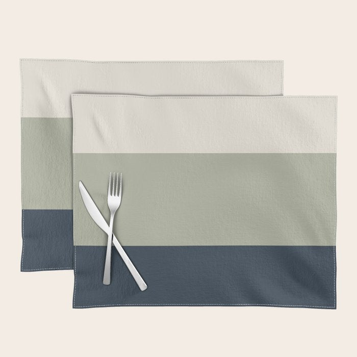 Sage Navy Placemat Gallery Image 1