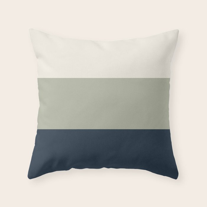 Sage Navy Throw Pillow Gallery Image 6