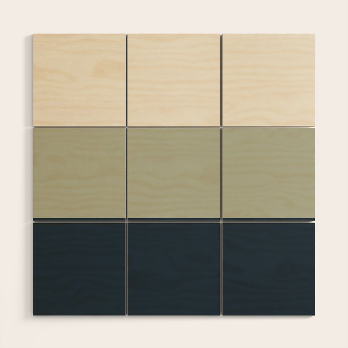 Sage Navy Wood Wall Art Gallery Image 1