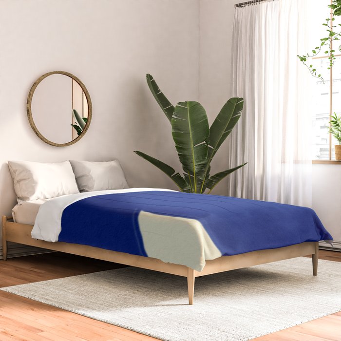 Abstract blue shape 002 Comforter Gallery Image 2