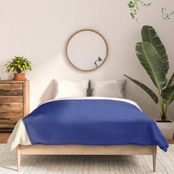 Abstract blue shape 002 Comforter Gallery Image 3