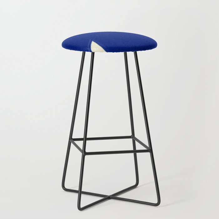 Abstract blue shape 002 Stool Gallery Image 1
