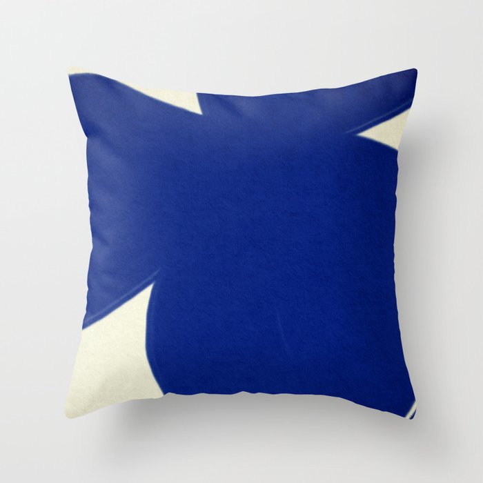 Abstract blue shape 002 Throw Pillow Gallery Image 6