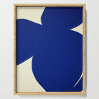 Abstract blue shape 002 Serving Tray Gallery Image 1