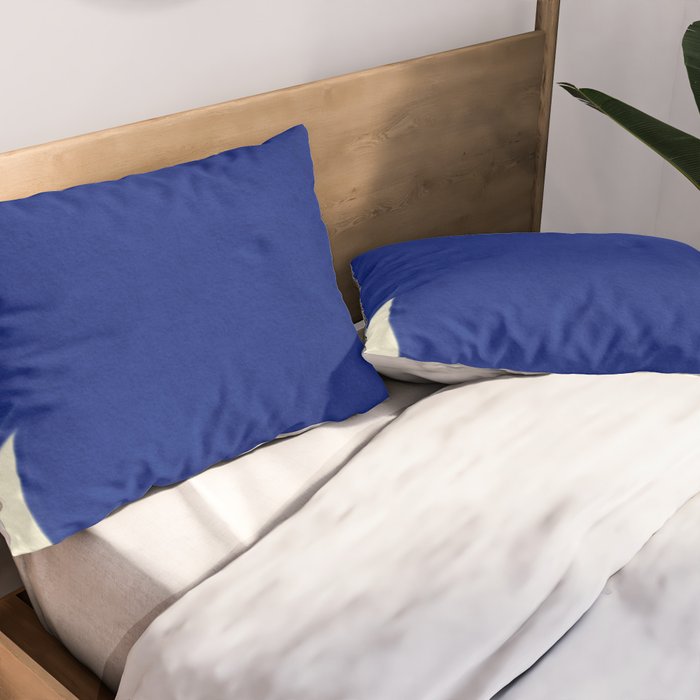 Abstract blue shape 002 Pillow Sham Gallery Image 2