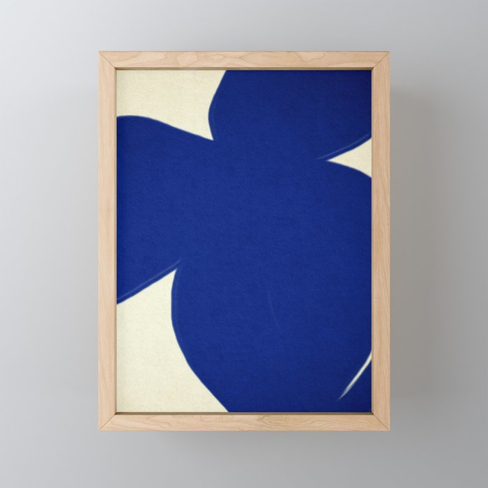 Abstract blue shape 002 Mini Art Print Gallery Image 1