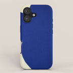 Abstract blue shape 002 iPhone Case Gallery Image 1