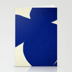 Abstract blue shape 002 Stationery Card Gallery Image 2
