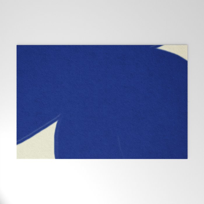 Abstract blue shape 002 Welcome Mat Gallery Image 1