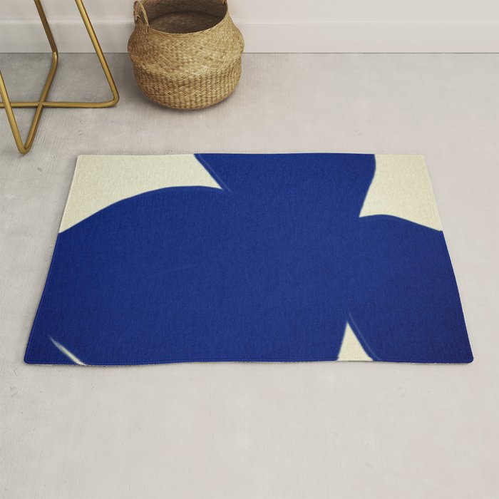 Abstract blue shape 002 Rug Gallery Image 1