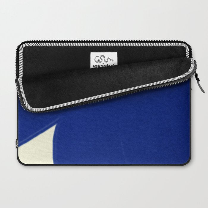 Abstract blue shape 002 Laptop Sleeve Gallery Image 2