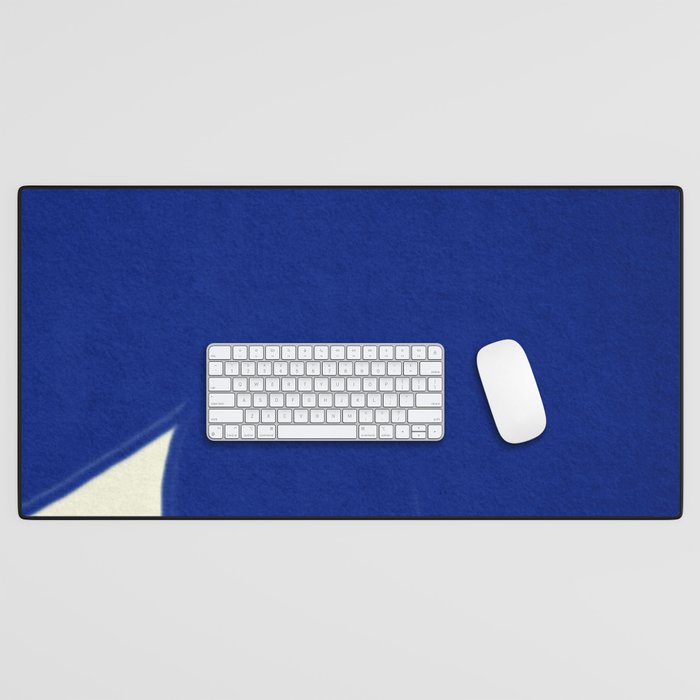 Abstract blue shape 002 Desk Mat Gallery Image 1