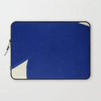 Abstract blue shape 002 Laptop Sleeve Gallery Image 1