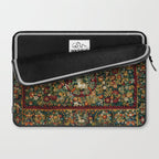 Medieval Unicorn Midnight Floral Garden Laptop Sleeve Gallery Image 2