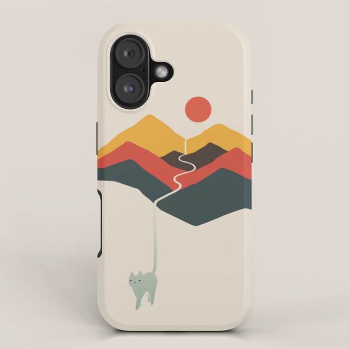 Cat Landscape 149 iPhone Case Gallery Image 1