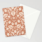 Block Print Strawberry Garden Stationery Card Gallery Image 2