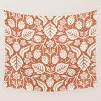Block Print Strawberry Garden Wall Tapestry Gallery Image 4
