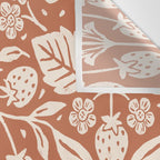 Block Print Strawberry Garden Wall Tapestry Gallery Image 3