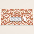 Block Print Strawberry Garden Desk Mat Gallery Image 1