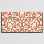 Block Print Strawberry Garden Desk Mat Gallery Image 3