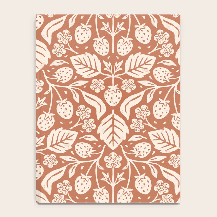 Block Print Strawberry Garden Notebook Gallery Image 4