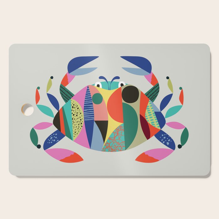 Mid Century Crab Cutting Board Gallery Image 1