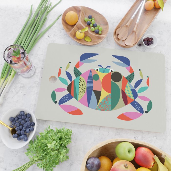 Mid Century Crab Cutting Board Gallery Image 2