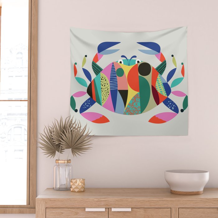 Mid Century Crab Wall Tapestry Gallery Image 2