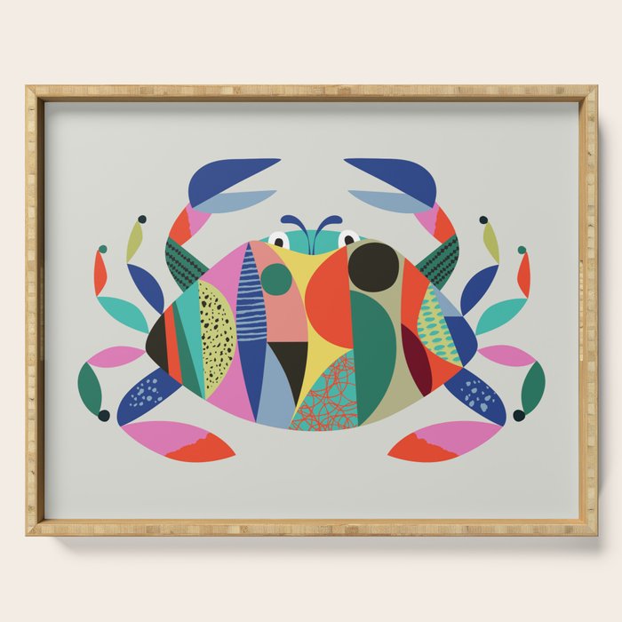Mid Century Crab Serving Tray Gallery Image 1