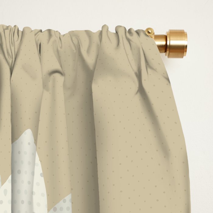 Whimsy Echidna, Animal Portrait Window Curtain Gallery Image 2