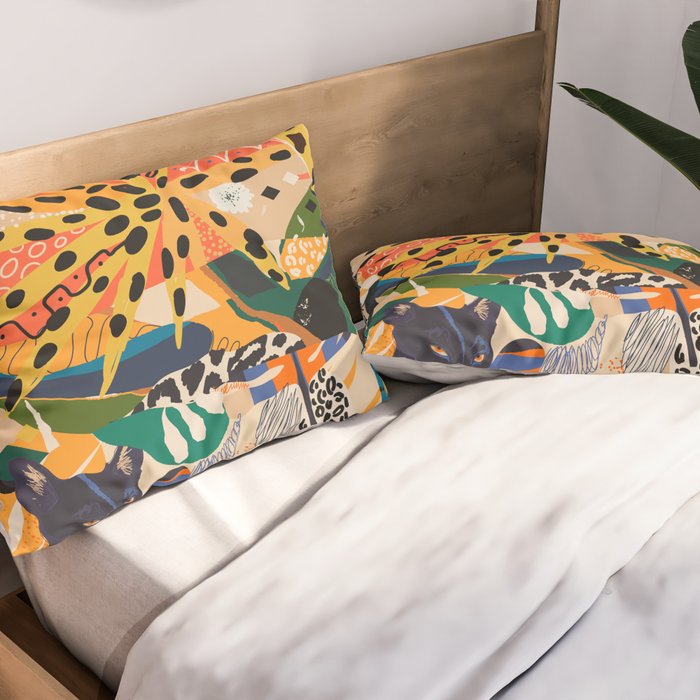 POP COLLAGE 01: Wild Edition Pillow Sham Gallery Image 2