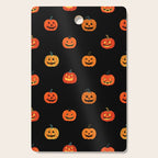 Halloween jack o lantern pumpkin art pattern Cutting Board Gallery Image 1