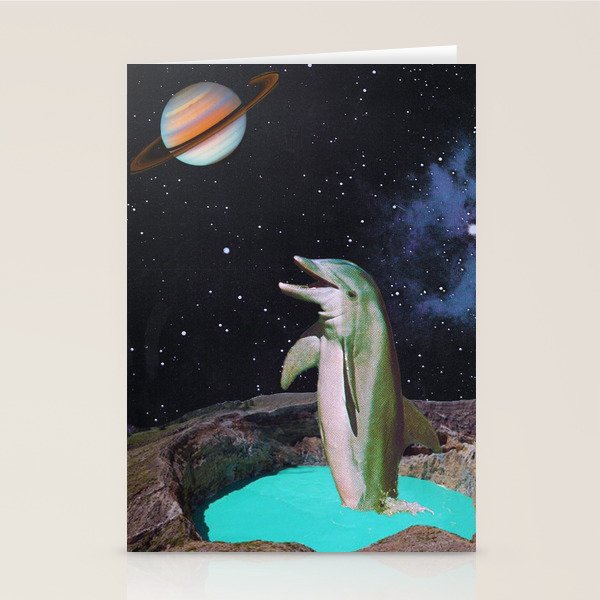 Planet Dolphin Stationery Card Gallery Image 1