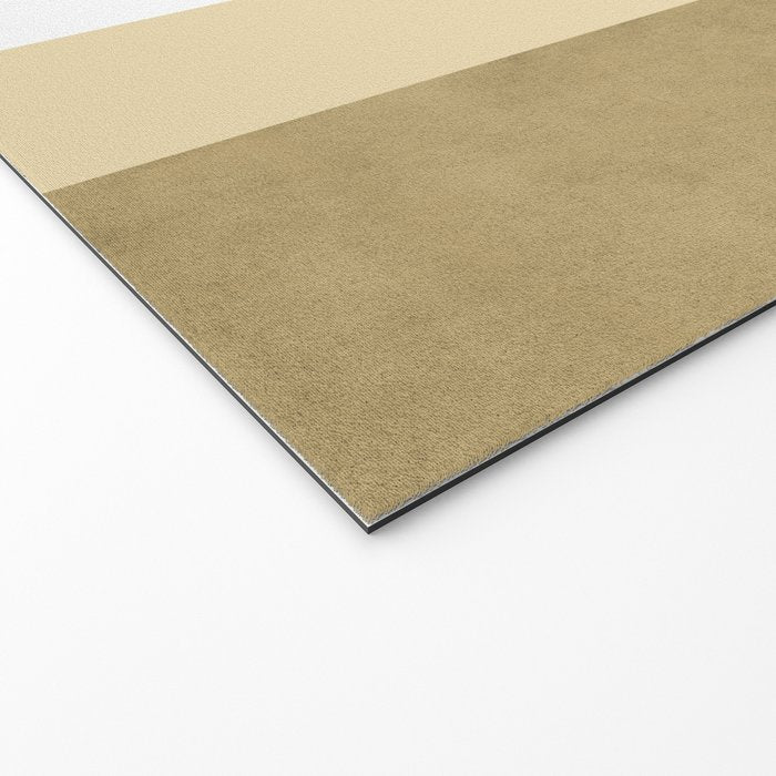 Halfmoon Colorblocks Composition - Gold Green Welcome Mat Gallery Image 2