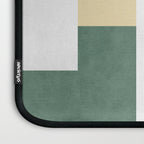 Halfmoon Colorblocks Composition - Gold Green Laptop Sleeve Gallery Image 3