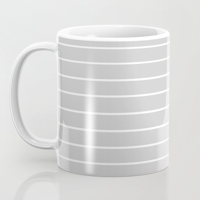 Minimal Arch XLVI Light Grey Modern Geometric Lines Coffee Mug Gallery Image 3