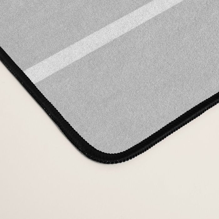 Minimal Arch XLVI Light Grey Modern Geometric Lines Desk Mat Gallery Image 4