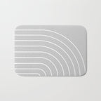 Minimal Arch XLVI Light Grey Modern Geometric Lines Bath Mat Gallery Image 1
