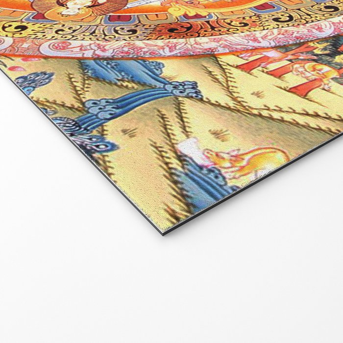 White Tara Mandala Buddhist Thangka Welcome Mat Gallery Image 2