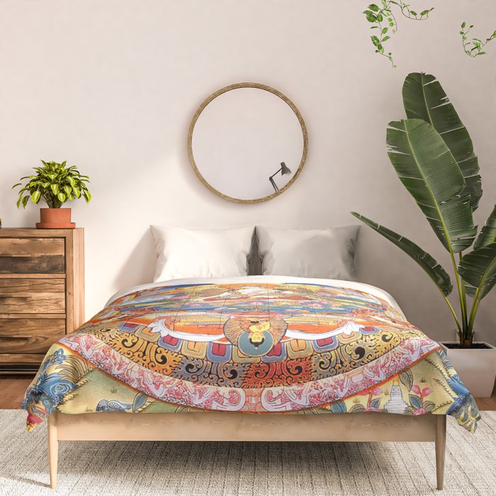 White Tara Mandala Buddhist Thangka Comforter Gallery Image 3