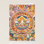 White Tara Mandala Buddhist Thangka Stationery Card Gallery Image 2
