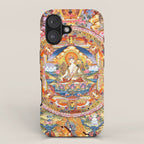 White Tara Mandala Buddhist Thangka iPhone Case Gallery Image 1