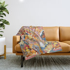 White Tara Mandala Buddhist Thangka Throw Blanket Gallery Image 1