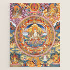 White Tara Mandala Buddhist Thangka Jigsaw Puzzle Gallery Image 1