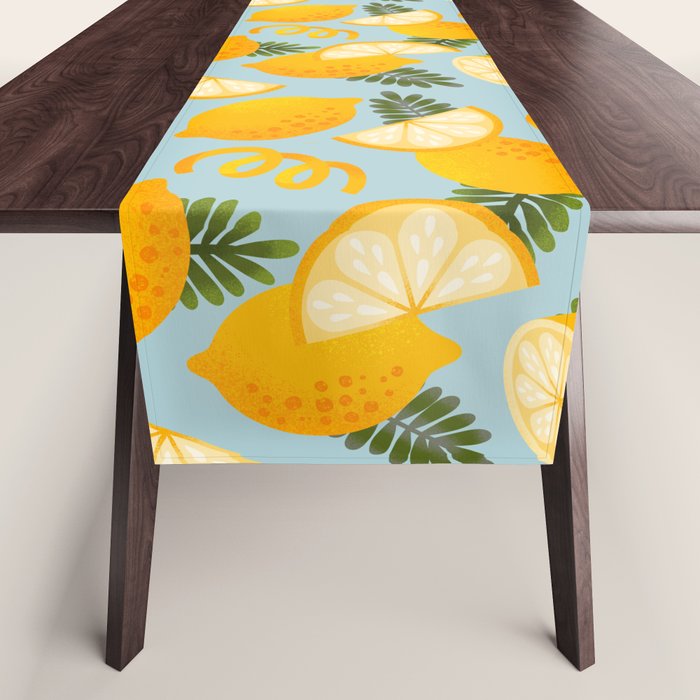 Lemon Pattern - Amalfi Coast Cocktails Table Runner Gallery Image 1