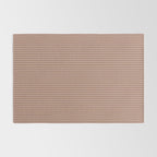 Fine Stripes Narrow Vertical Stripe Pattern in Mocha Brown Monochrome Rug Gallery Image 2
