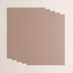 Fine Stripes Narrow Vertical Stripe Pattern in Mocha Brown Monochrome Wrapping Paper Gallery Image 3