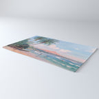 Waikiki Beach, Diamond Head, Oahu landscape painting by D. Howard Hitchcock Rug Gallery Image 3